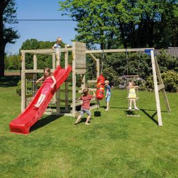 Blue Rabbit Crossfit with 3m slide and Double swing module