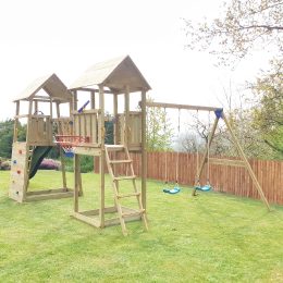 Blue Rabbit Belvedere and Kiosk combo with swing module